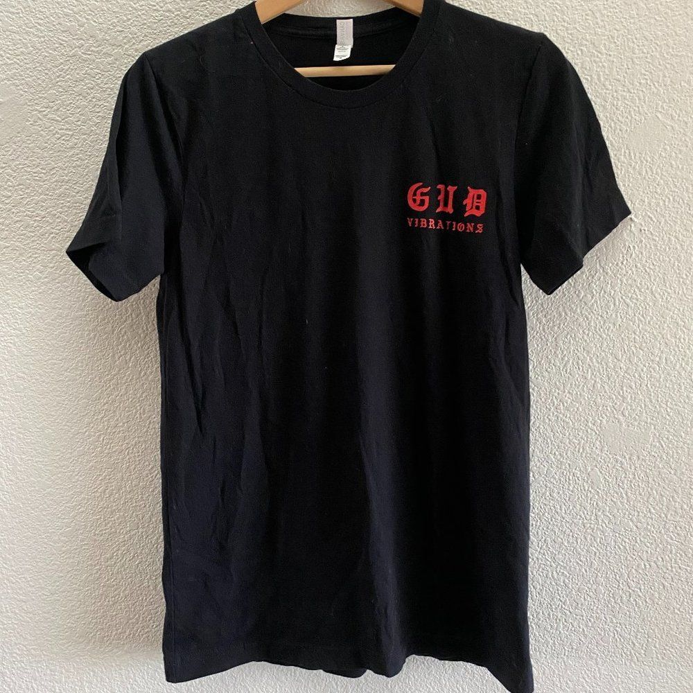 Gud Vibrations Slander Nghtmre Dance Electronic Black T-Shirt Men's Medium
